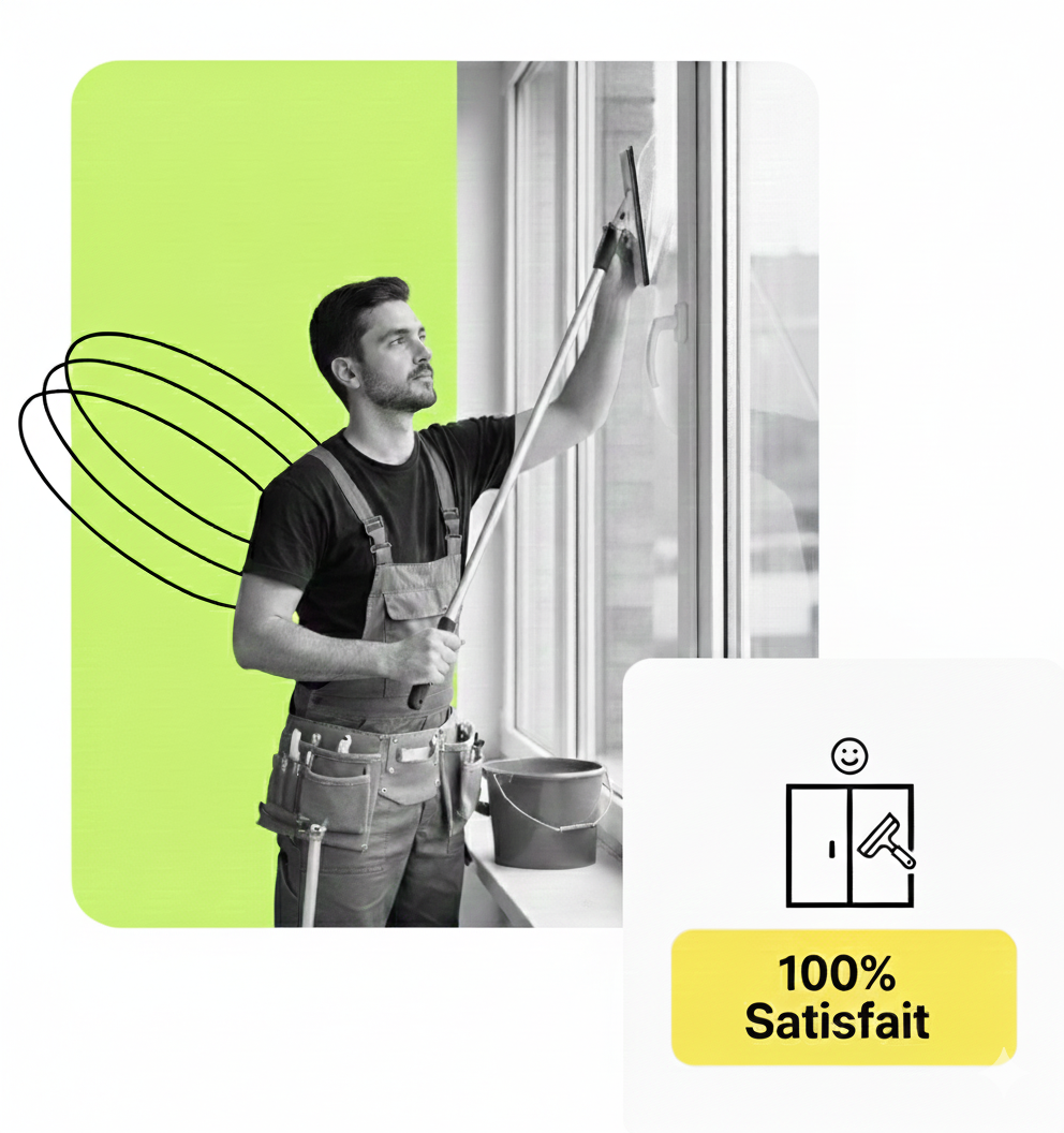 Happy man using phone